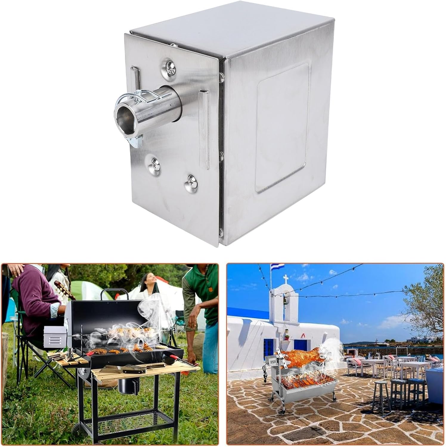 Electric Grill Rotisserie Motor, Stainless Steel Barbecue Replacement G23030