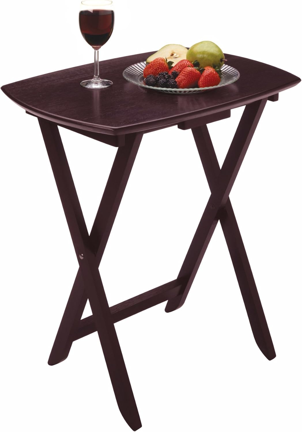 Single Oversized TV Tables, Oblong, Espresso, Set of 4 Z168866