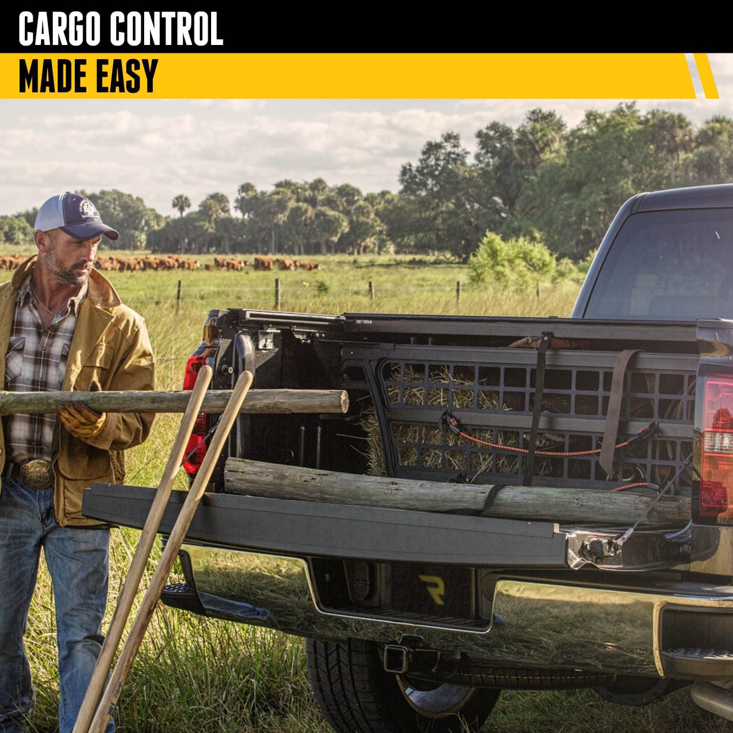 Truck Bed Organizer for 2020-2024 Chevy/GMC Silverado/Sierra 2500/3500HD 6' 10" Bed U39433