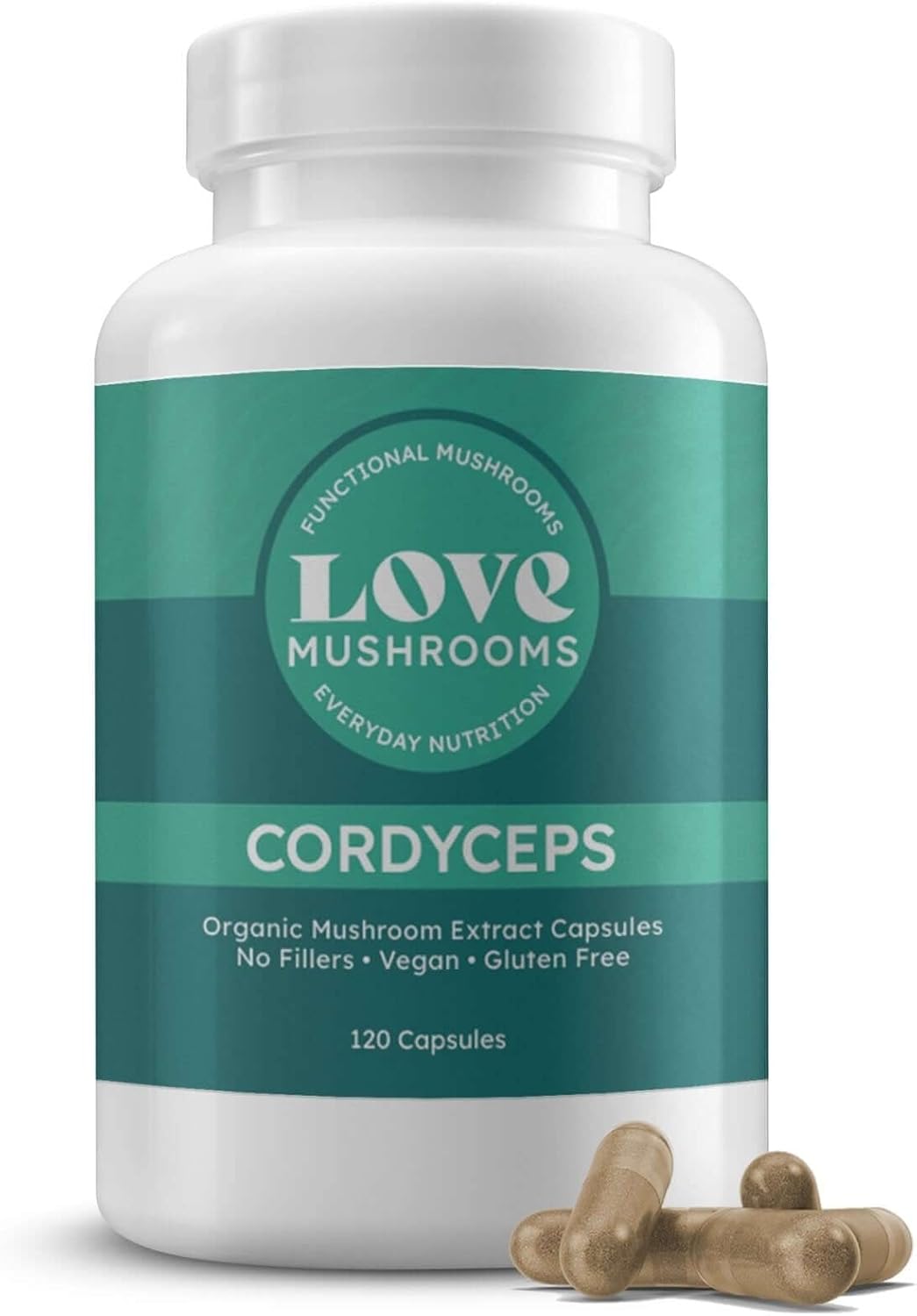 Organic Cordyceps Mushroom Extract Capsules, 120 Count N611081
