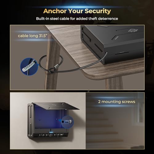 Biometric Gun Safe for Pistols with Fingerprint Lock Q499