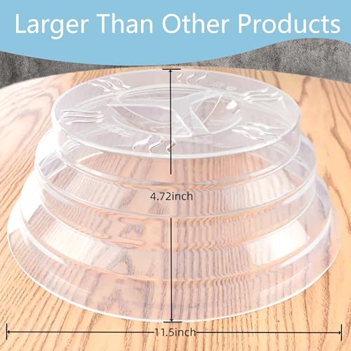 Microwave Splatter Cover 11.5 Inch with Handle and Steam Vents, 2-Pack L818