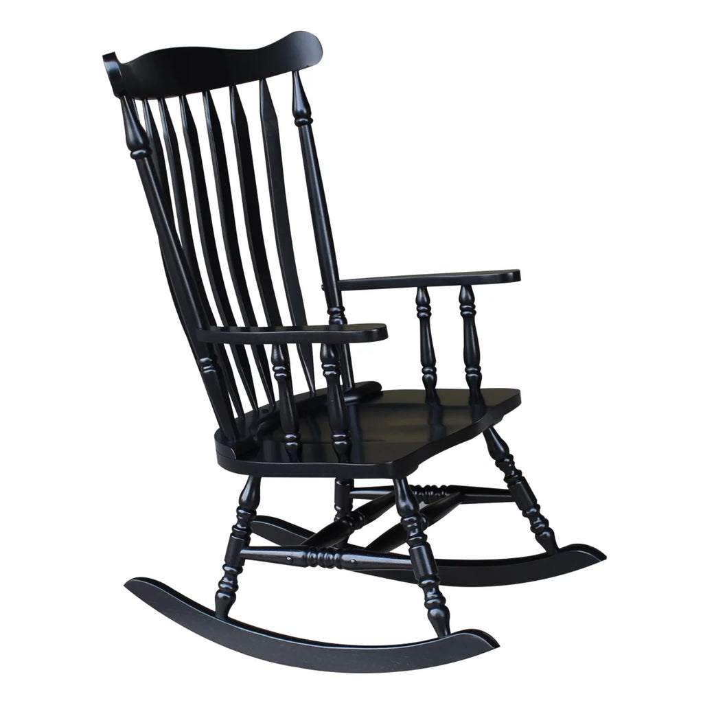 Colonial Rocking Chair, Antique Black J293002