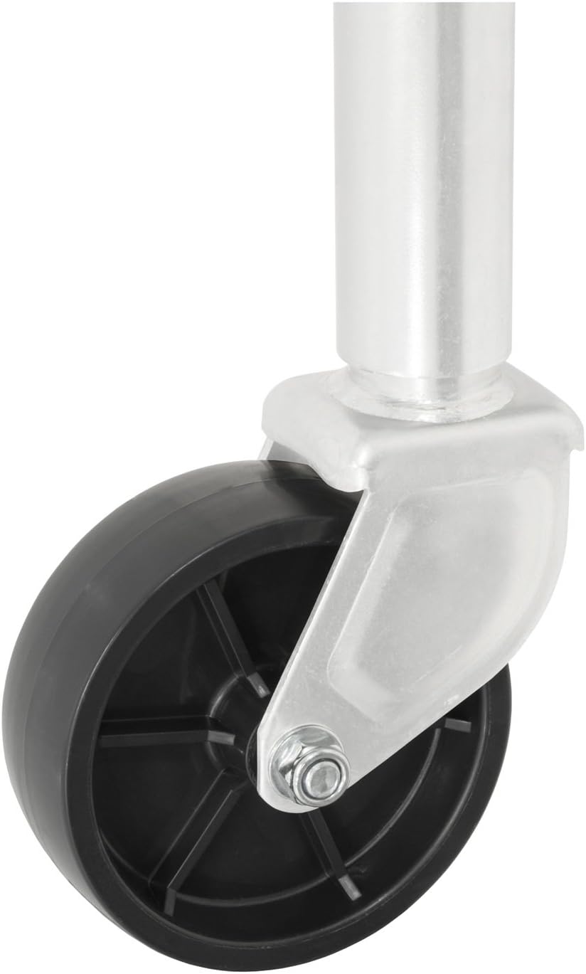 6-Inch Replacement Boat Trailer Jack Wheel, Black Plastic N908