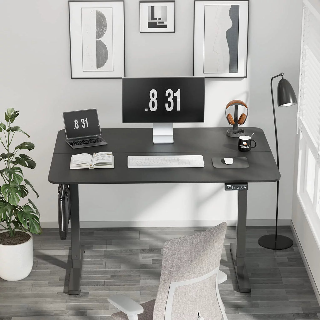 Adjustable Electric Standing Desk 40 Inch White Y199706