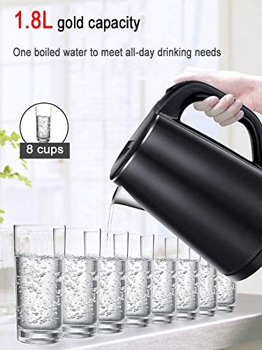 Stainless Steel Electric Kettle 1.8L Cordless with Auto Shut-Off G218