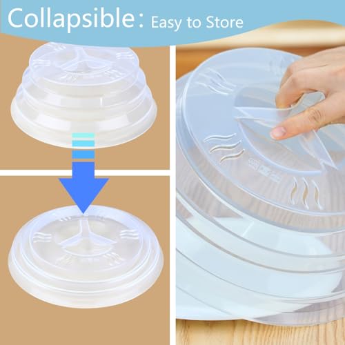 Microwave Splatter Cover 11.5 Inch with Handle and Steam Vents, 2-Pack L818
