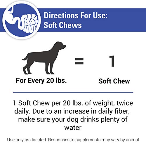 Dog Supplements for Healthy Anal Gland Function, 120 Soft Chews J38678