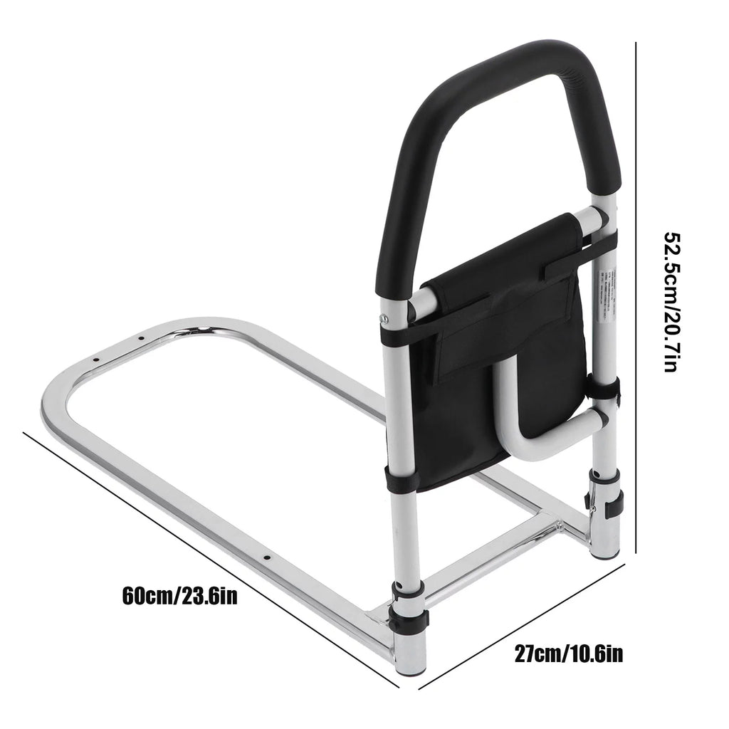 Bed Rail for Elderly Safety, Adjustable Bed Side Handrail with Storage Bag Y74964