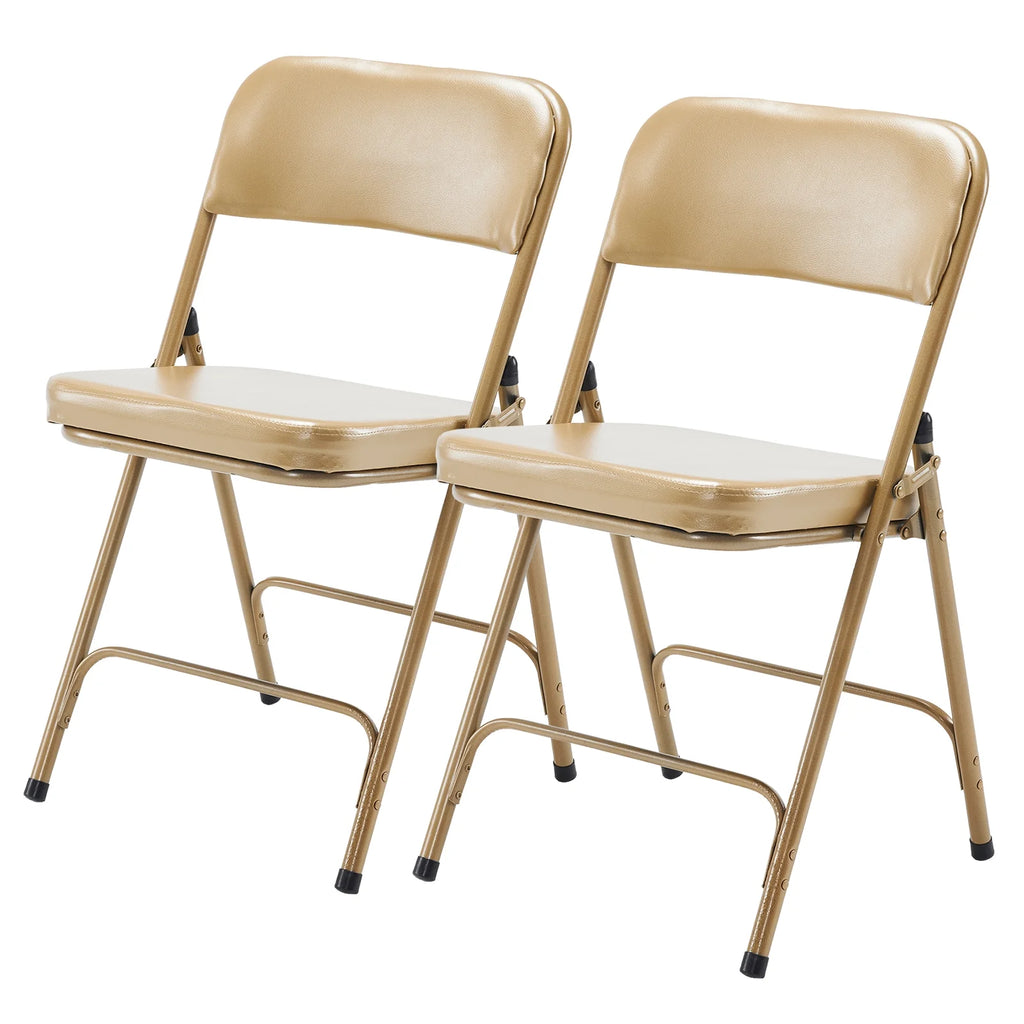 2 Pack Metal Folding Chairs with Padded Seat and Back R816178