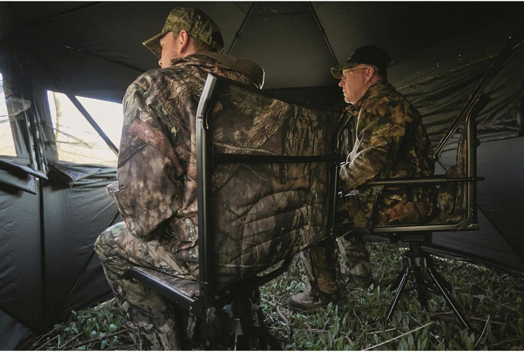 Swivel Camo Hunting Blind Chair, Folding, Lightweight, Padded Seat K30712