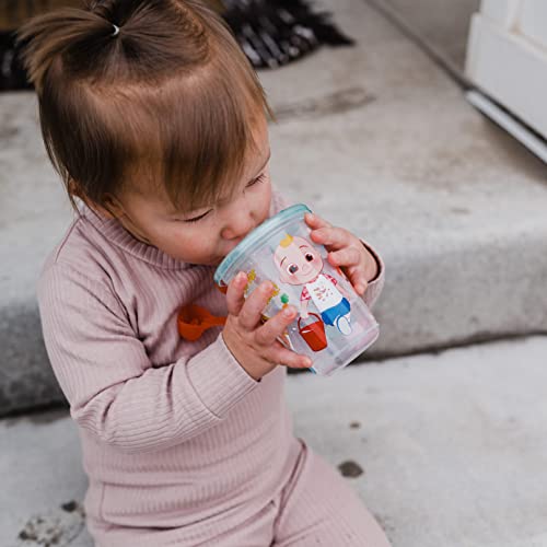 Toddler Sippy Cups with Snap On Lids and Travel Caps - 10 Oz - 8 Count U3865