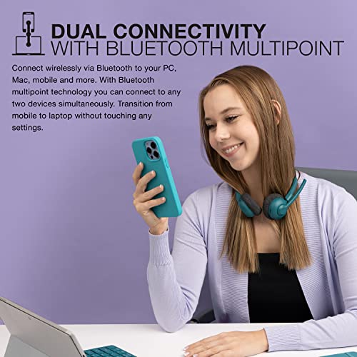 Wireless On-Ear Headset with Bluetooth Multipoint and Noise Canceling Mic N441