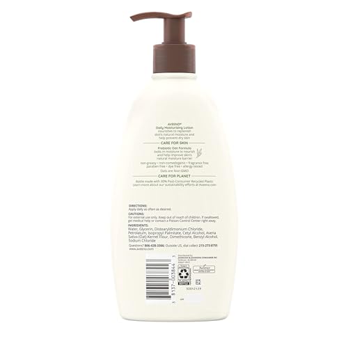 Daily Moisturizing Body Lotion with Soothing Oat, Fragrance-Free, 18 Fl Oz G324218