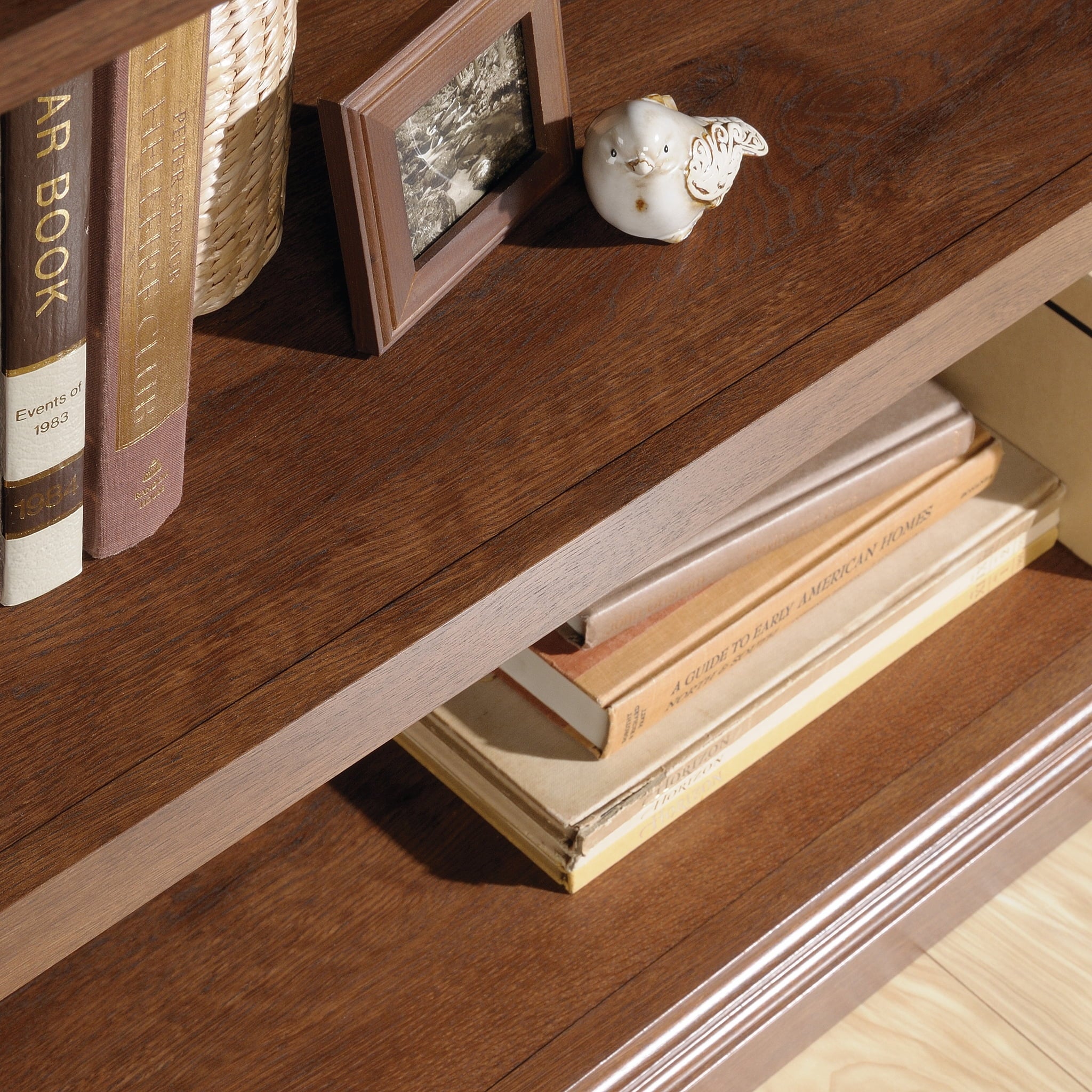 2-Shelf Bookcase, Oiled Oak Finish X5240