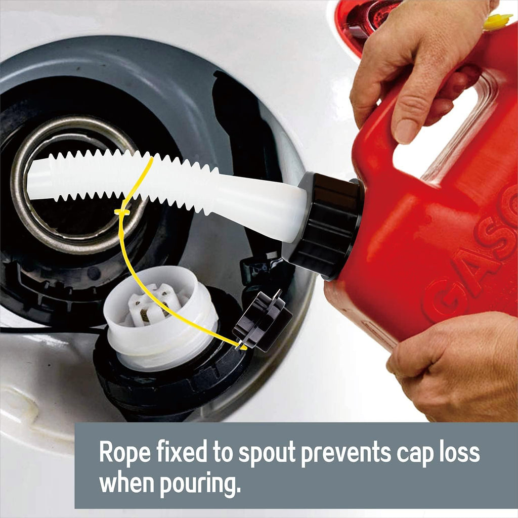 Replacement Gas Can Spout with Flexible Pour Nozzle and Vent Cap S86990