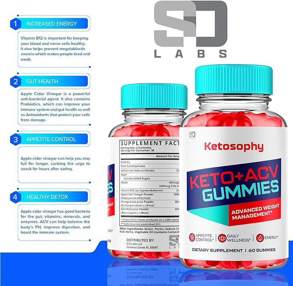 ACV Keto Gummies, Advanced Weight Loss Gummies (60 Count) E263634