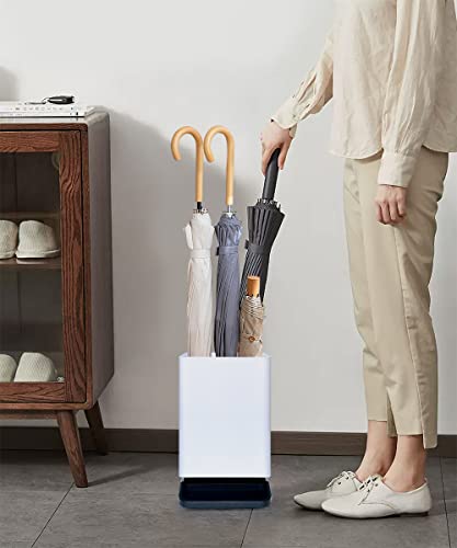 Umbrella Stand Rack with Drip Tray, Freestanding Entryway Organizer N1234