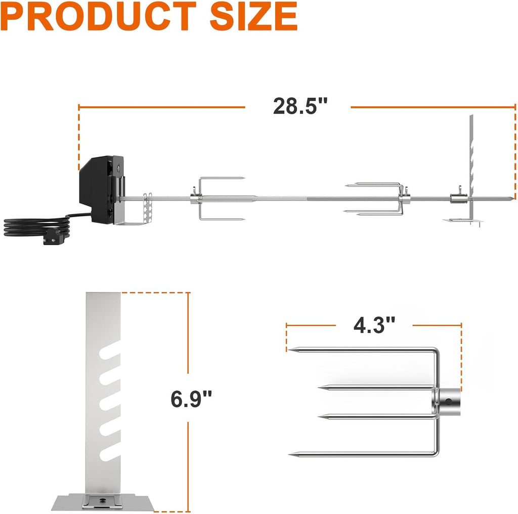 Rotisserie Grill Kit for Universal Gas Grills S56684