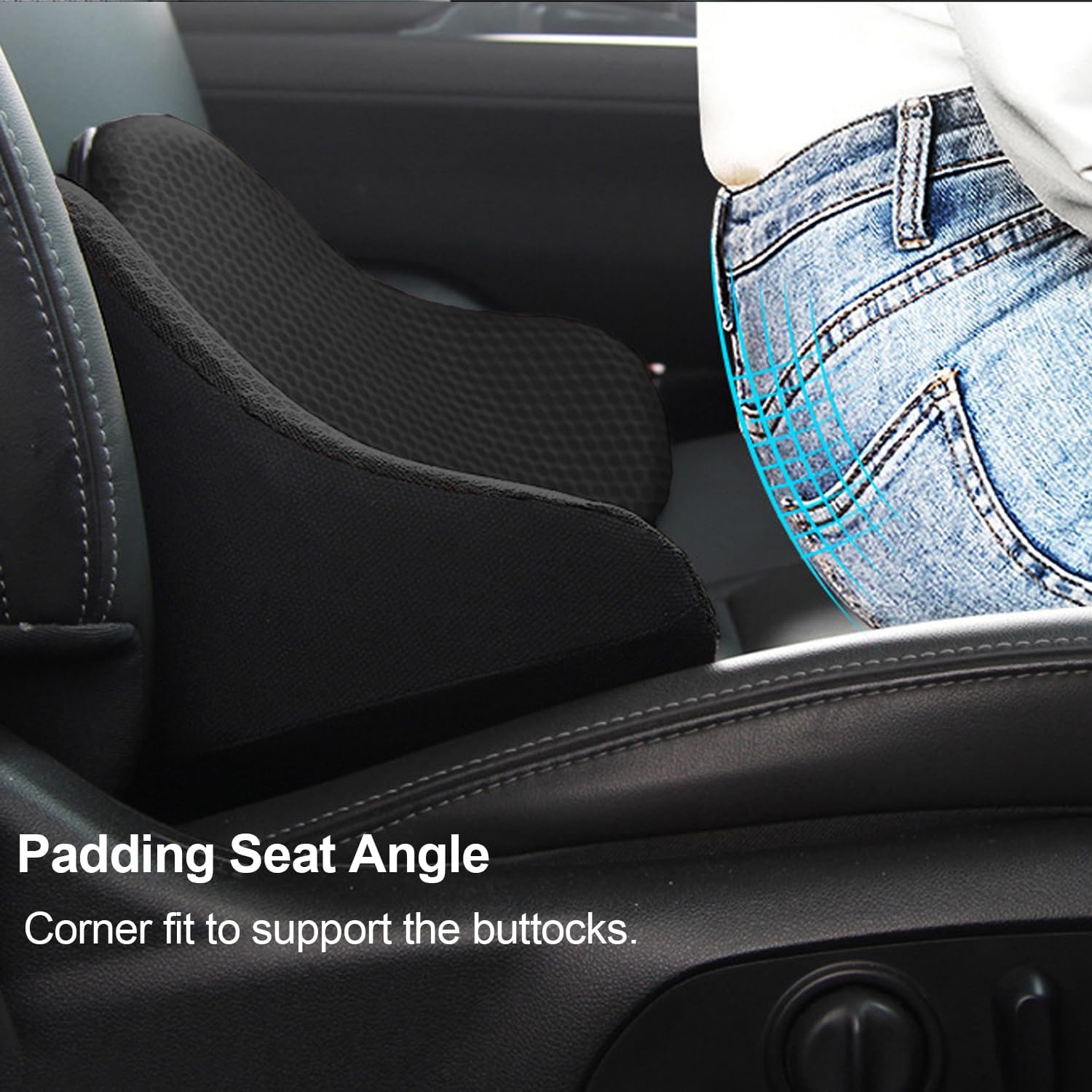 Memory Foam Car Seat Cushion for Back Pain Relief N644763