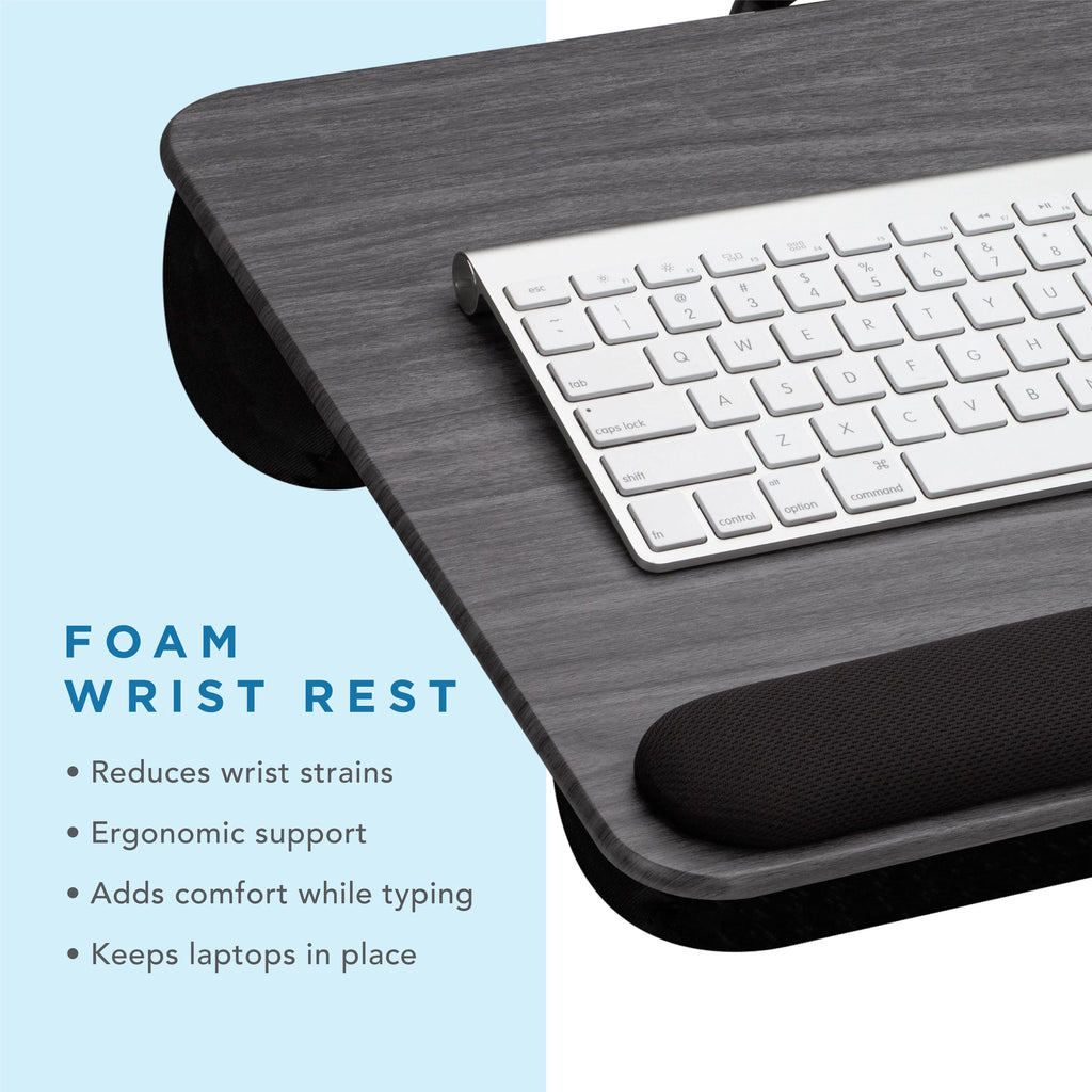 Lap Desk with Wrist Rest, Mouse Pad and Phone Holder K176