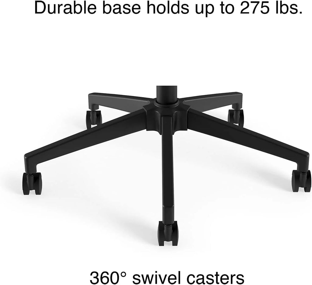 Swivel Task Chair, Black, 2-Pack U301