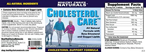 Cholesterol Support Supplement, 120 Tablets N7536