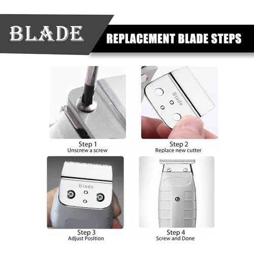 Hair Clipper Replacement Blade for Outliner II Trimmer, 2 Pack J456378
