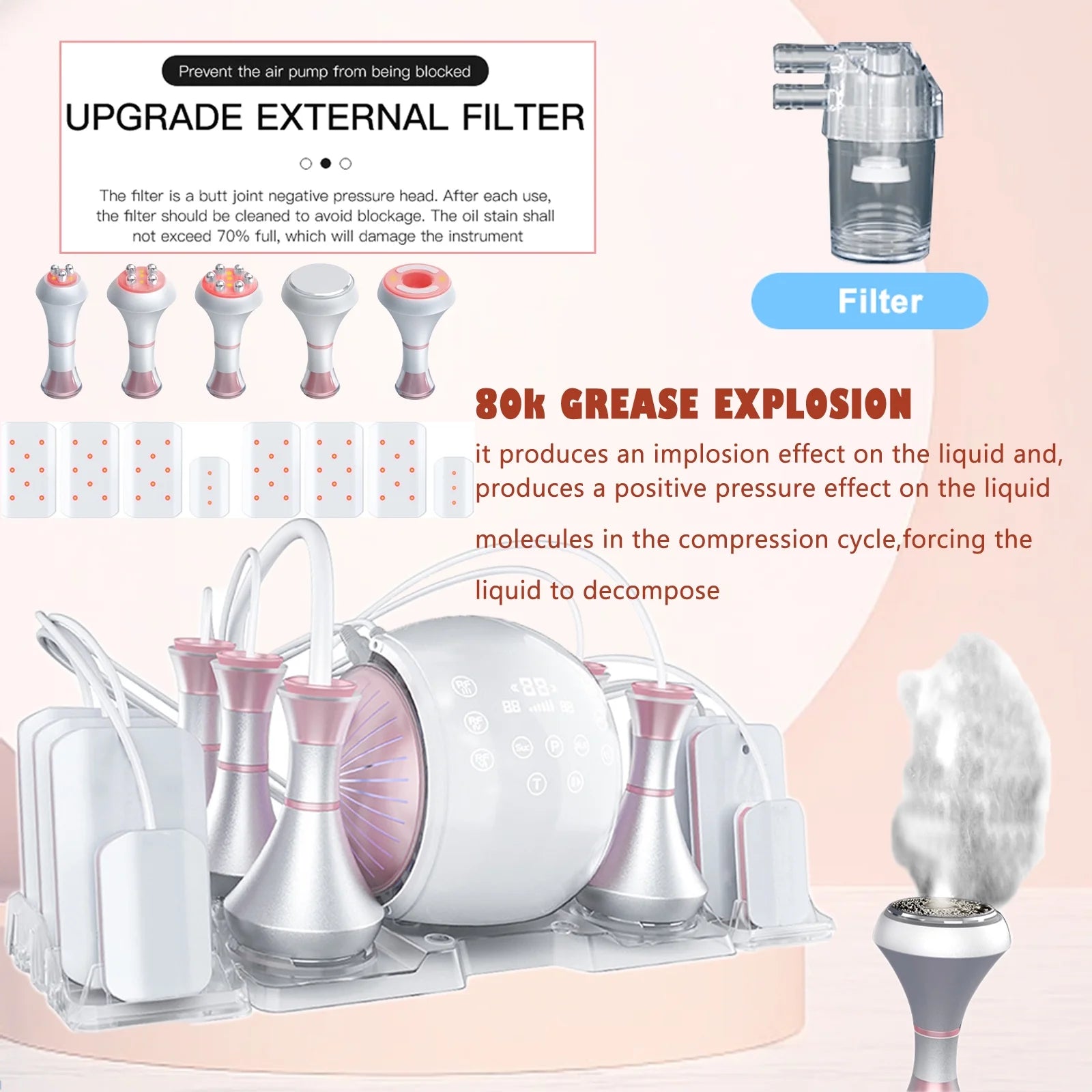 80K Cavitation RF Body Slimming Skin Lifting Machine Q981146