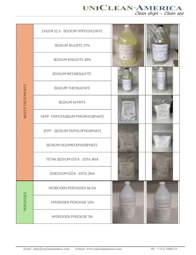 Sodium Hypochlorite 12.5% Chlorine Liquid for Water Treatment and Swimming Pool, 1 Gallon S79498