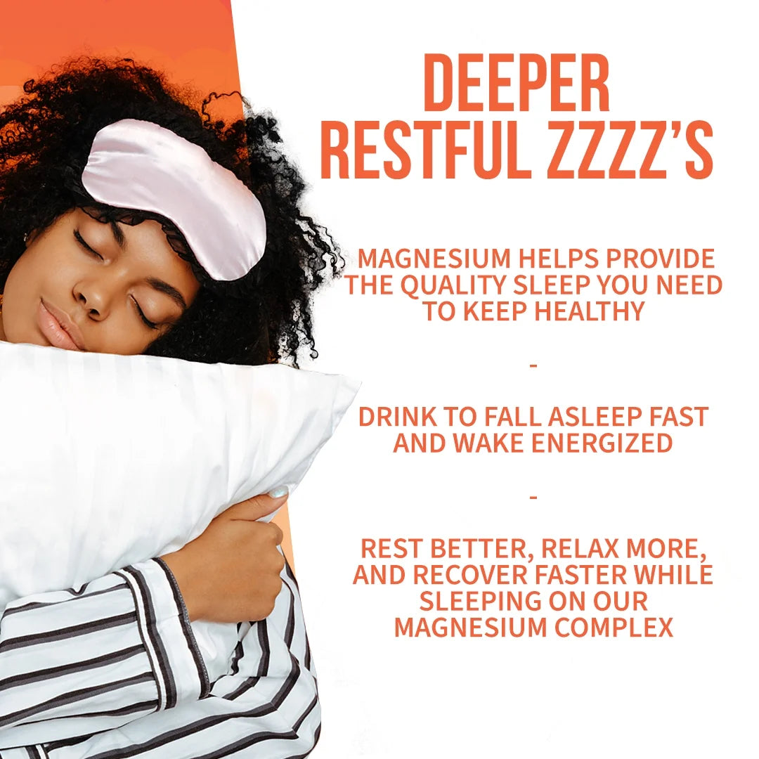 Magnesium Complex Powder Supplement for Sleep, Stress Relief, Muscle Relaxation S894