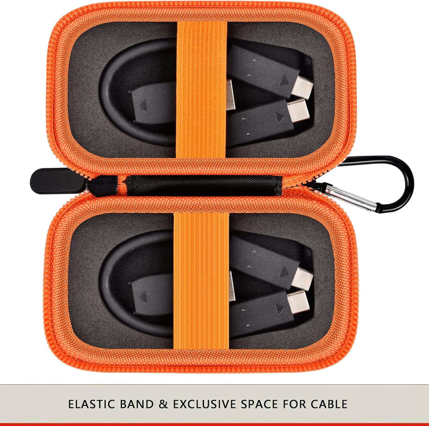 2 Bay SSD Hard Drive Case for Portable External SSD, Orange T506748