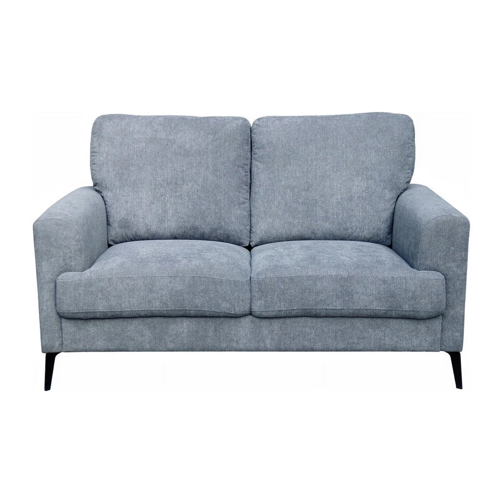 Gray Chenille Sofa Loveseat Chair Living Room Set L15782