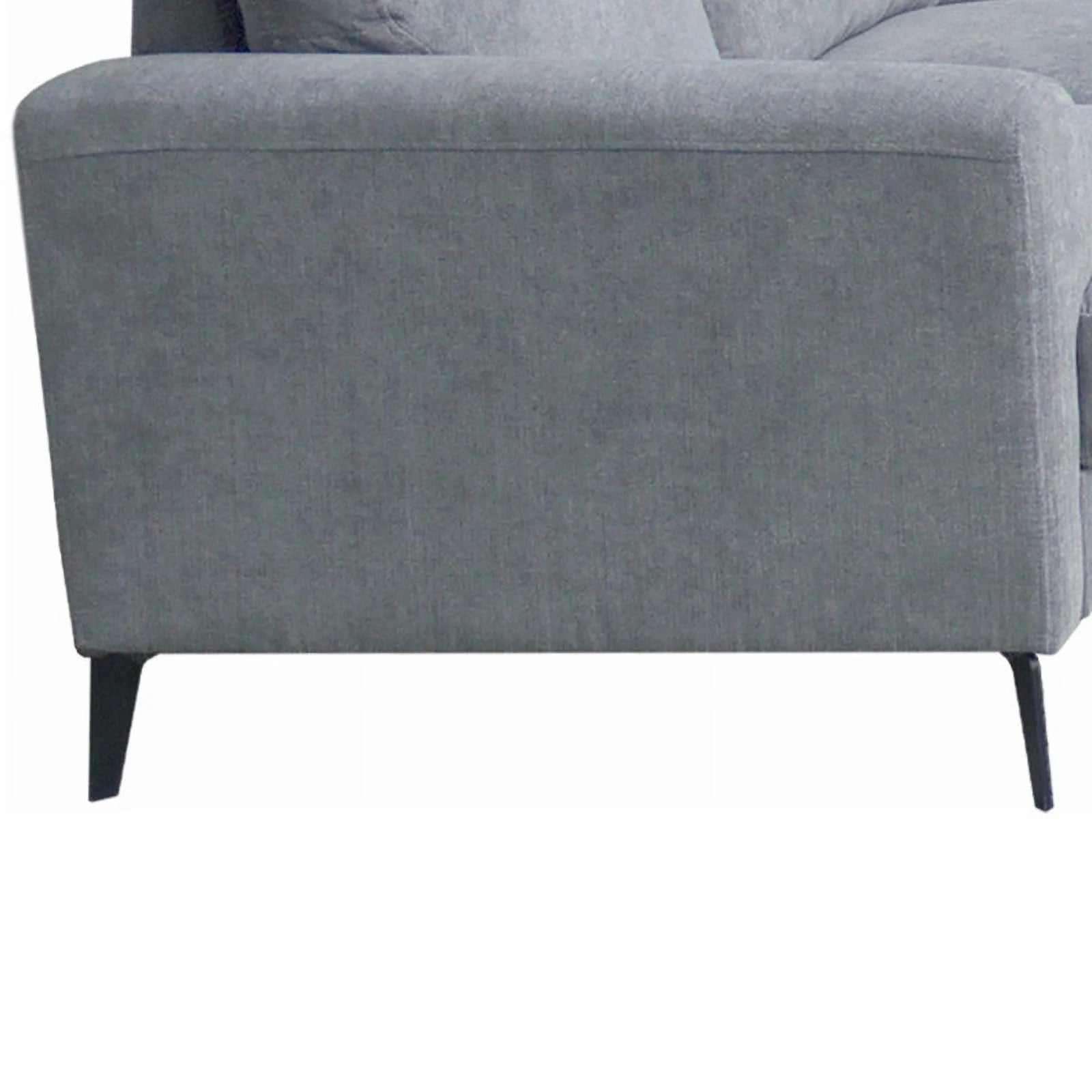 Gray Chenille Sofa Loveseat Chair Living Room Set L15782