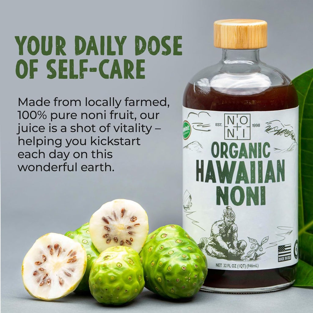 Organic Noni Juice 32oz Glass Bottle Unsweetened D855342