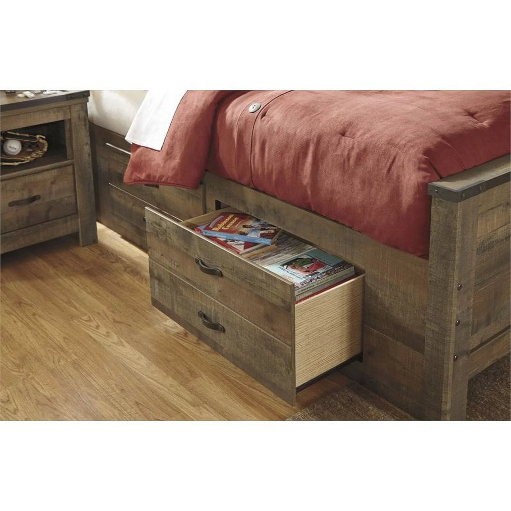 Full Panel Bed with Underbed Storage X145069