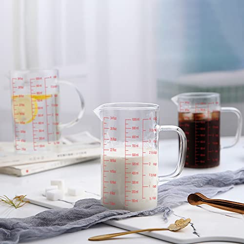 1 Gallon Measuring Pitcher with Spout and Handle, 134oz Plastic Container W554455