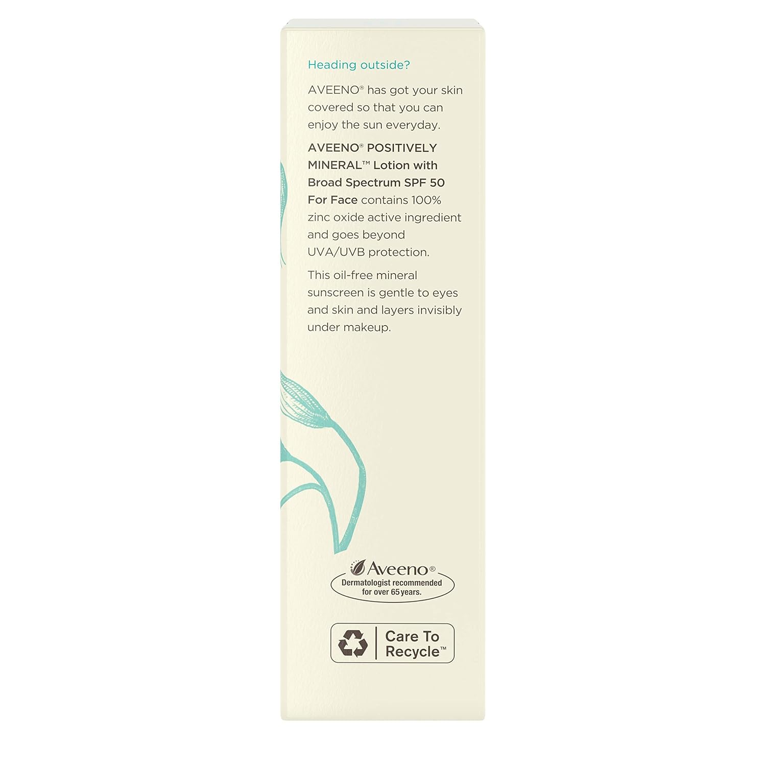 Mineral Sunscreen Lotion SPF 50 for Face, Lightweight, Travel-Size 2 fl. oz N764