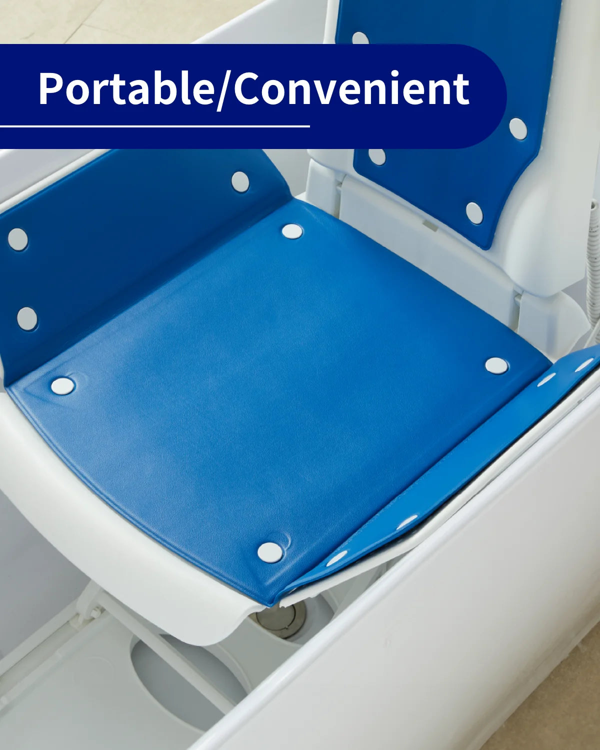 Electric Bath Lift Chair for Bathtubs, Non-Slip Suction Cups, 300LB Capacity X84614