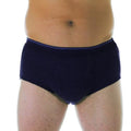 Wearever Men’s Incontinence Briefs for Bladder Control with Super Absorbency - Reusable & Washable Leak Proof Underwear for Men (Single Pair) (Gray) (M) (Waist 34-36")