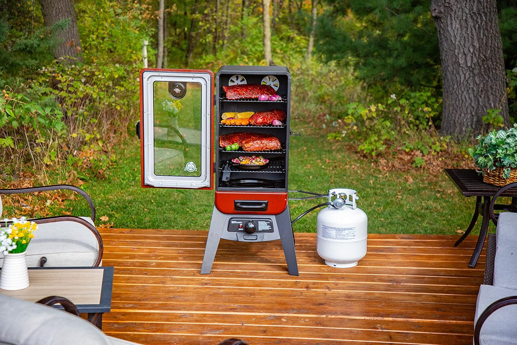 Vertical Smoker, Red Hammertone, 684 sq inches A567498