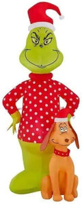 The Grinch and Max Airblown Inflatables Holiday Airblown Yard Decoration 6FT Tall