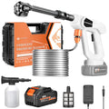 Cordless Pressure Washer Battery Powerd with Foam Cannon,Power Washer, Portable Pressure Washer Cordless,6-in-1 Nozzle,Outdoor Car Cleaning(Battery and Charger Included)