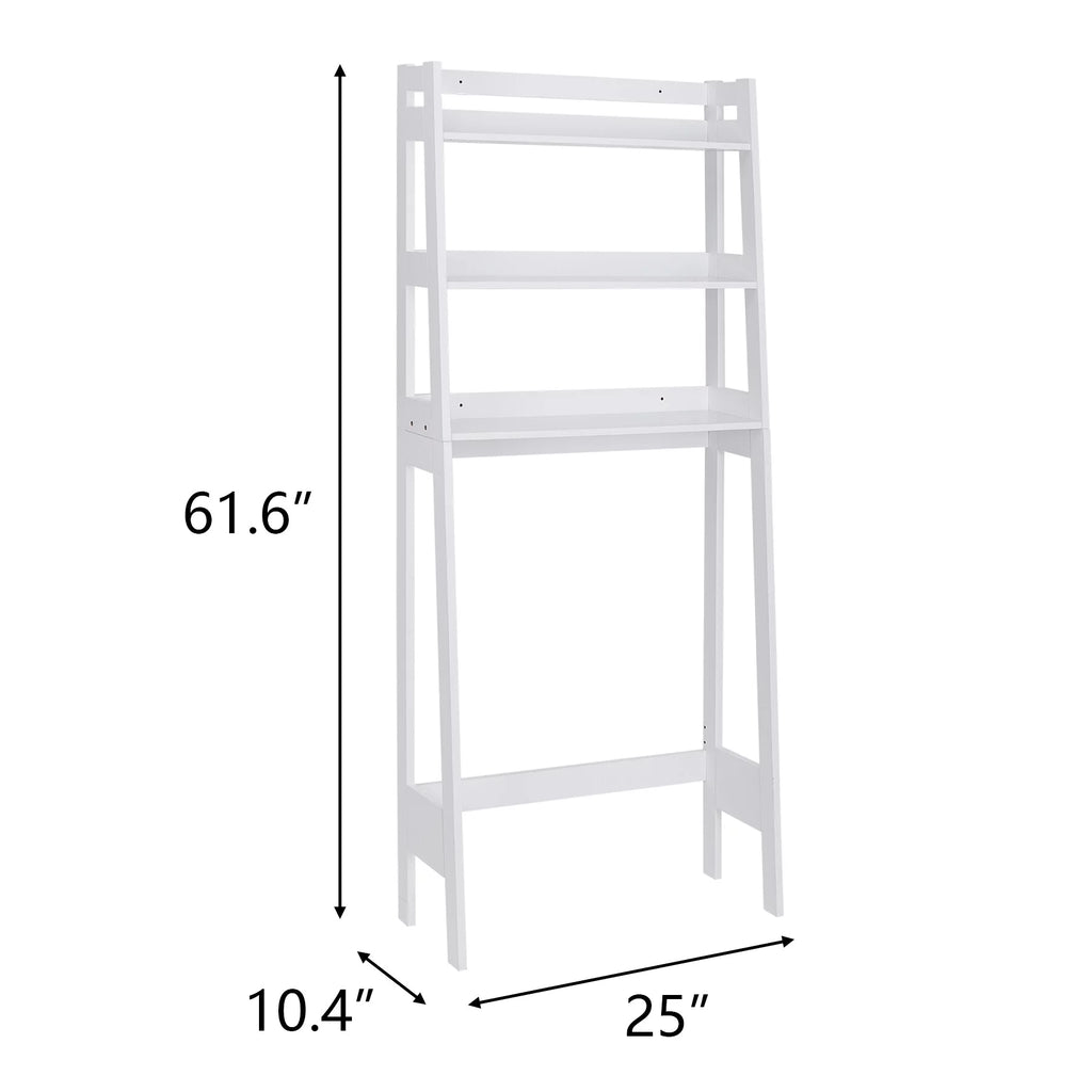 Over-The-Toilet Storage Shelf 3-Tier Wooden Bathroom Organizer Q814