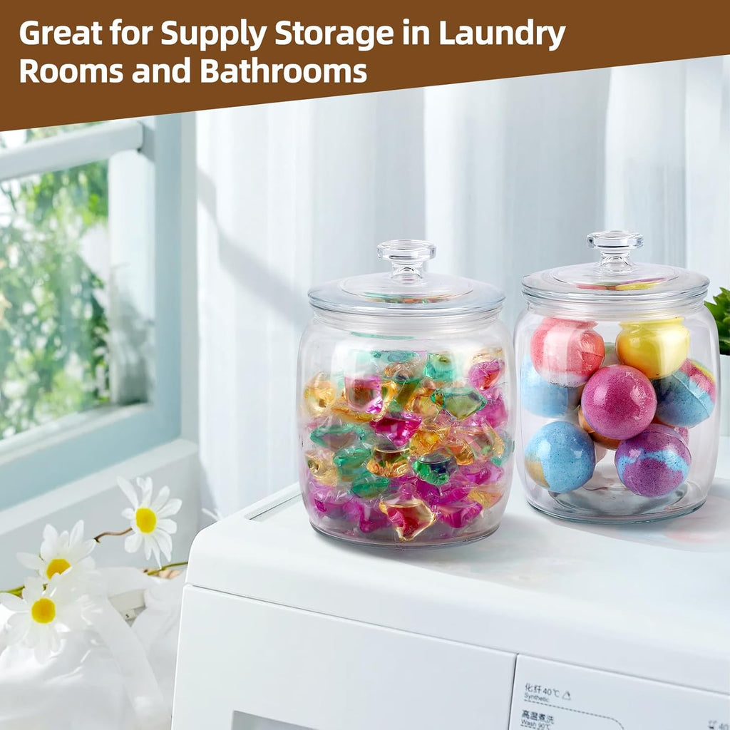 Glass Jar with Lid, 71 oz Wide Mouth Storage Jar for Kitchen B510919
