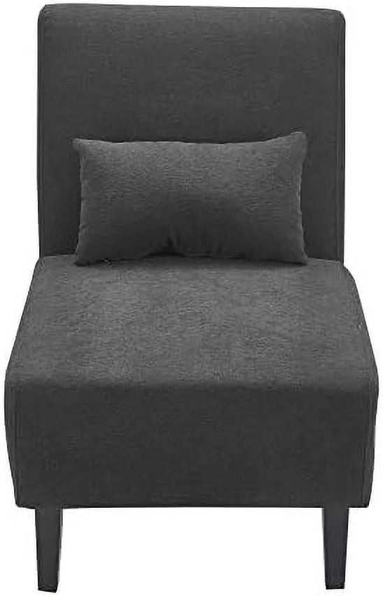 Accent Chair with Cushioned Seat and Back, Light Gray Q229