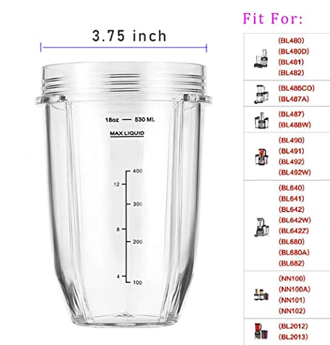 Replacement 32oz Blender Cup with Sip & Seal Lid, 2-Pack B9563