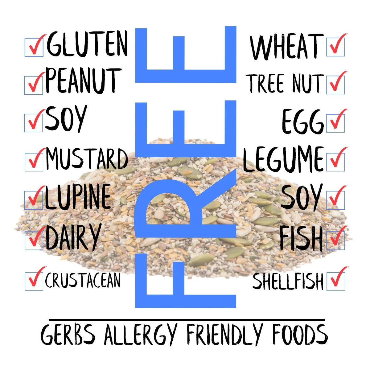 Dried Fruit, Seed, Salad, Trail & Snack Mixes, Allergy Free, Vegan, Keto Friendly J1062