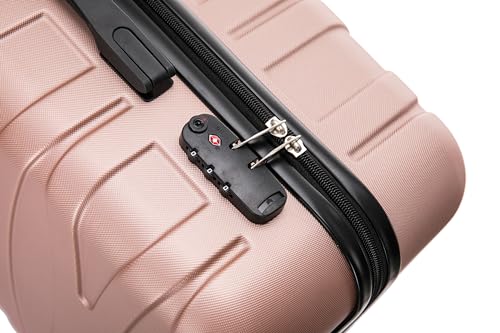 3 Piece Hard Luggage Set with Spinner Wheels and TSA Lock G572382