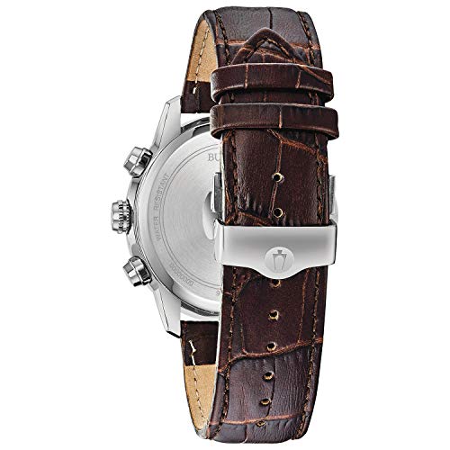 Men's Classic 6-Hand Chronograph Calendar Leather Strap Quartz Watch D2102